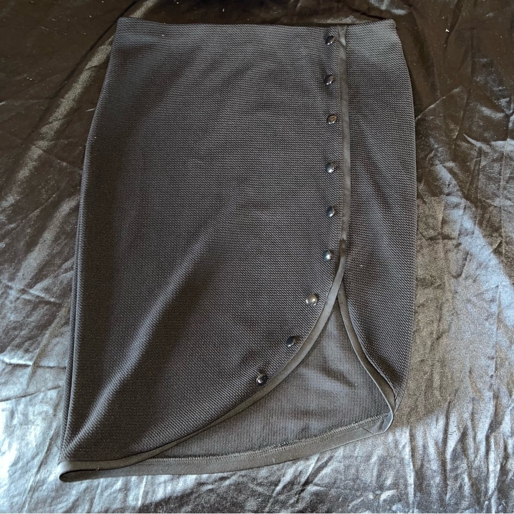 Black wrap skirt
